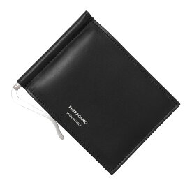 【1/25限定!当選確率1/2!MAX300%POINT BACK!※要エントリー】フェラガモ FERRAGAMO マネークリップ 2つ折り財布 ブラック メンズ 661327 770092 nero【返品送料無料】