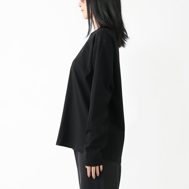 楽天市場】ザ ロウ THE ROW クルーネック 長袖Tシャツ ブラック  