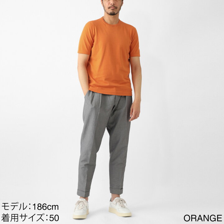楽天市場】グランサッソ Gran Sasso クルーネック半袖ニット メンズ 