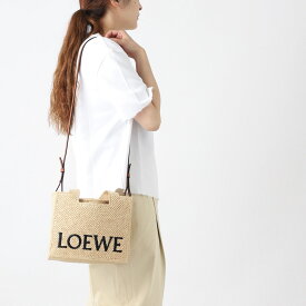 ロエベ LOEWE トートバッグ 2WAY ショルダーバッグ ベージュ レディース a685b59x03 2123 LOEWE FONT TOTE SMALL BAG【返品送料無料】[2025AW]