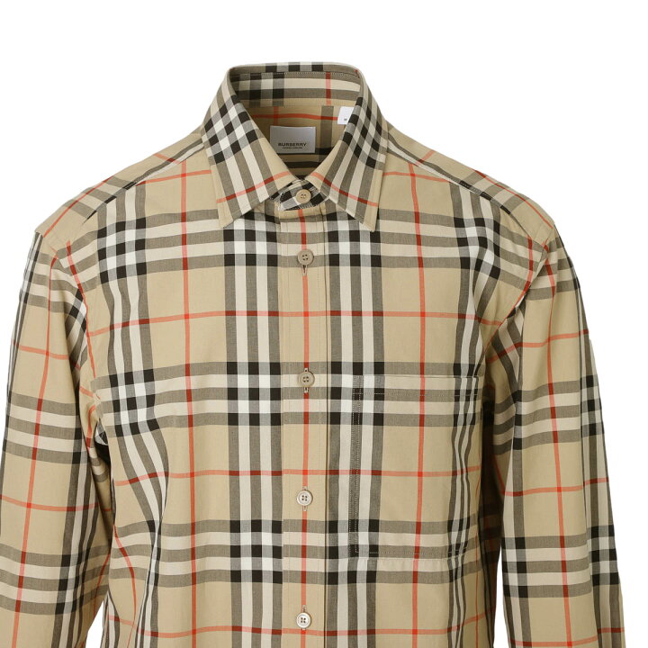 楽天市場】【アウトレット】バーバリー BURBERRY 長袖レギュラーカラー 