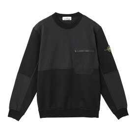 ストーンアイランド STONE ISLAND スウェット ブラック メンズ 801565677 v0029 65677【返品送料無料】【ラッピング無料】[2024SS]