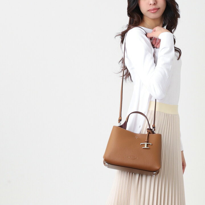 楽天市場】トッズ TODS ハンドバッグ 2WAY ショルダーバッグ ブラウン 