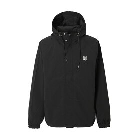 メゾンキツネ MAISON KITSUNE ブルゾン ナイロンジャケット ブラック メンズ lm02228wq4019 p199 black HOODED WINDBREAKER IN NYLON WITH GREY FOX HEAD PATCH【あす楽対応_関東】【返品送料無料】【ラッピング無料】[2023AW]