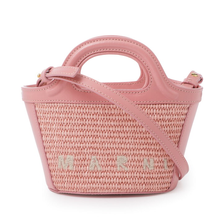 楽天市場】マルニ MARNI ハンドバッグ 2WAY かごバッグ ピンク 