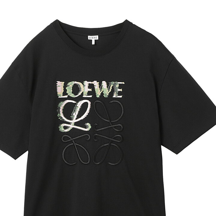 楽天市場】ロエベ LOEWE クルーネックTシャツ ブラック メンズ 