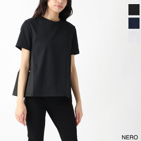 ヘルノ HERNO クルーネックTシャツ レディース 大きいサイズあり jg000224d 52006 9200 CHIC COTTON JERSEY ＆ NEW TECHNO TAFFETA【返品送料無料】【ラッピング無料】[2024SS]