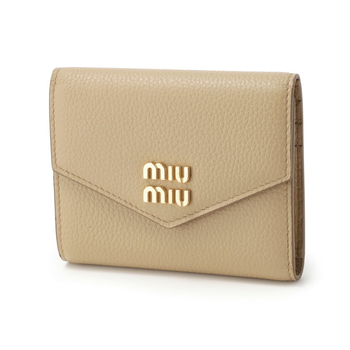 楽天市場】ミュウミュウ miu miu 3つ折り財布 小銭入れ付き レディース 