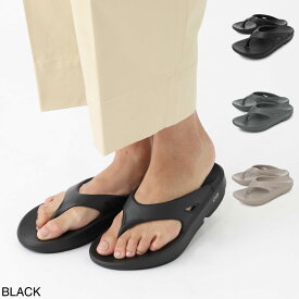 ウーフォス OOFOS トングサンダル リカバリーサンダル メンズ レディース ooriginal black Ooriginal【返品送料無料】