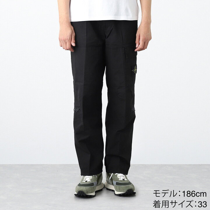 楽天市場】ストーンアイランド STONE ISLAND カーゴパンツ ブラック 