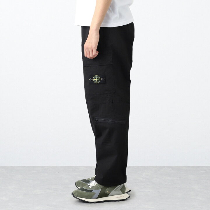 楽天市場】ストーンアイランド STONE ISLAND カーゴパンツ ブラック  