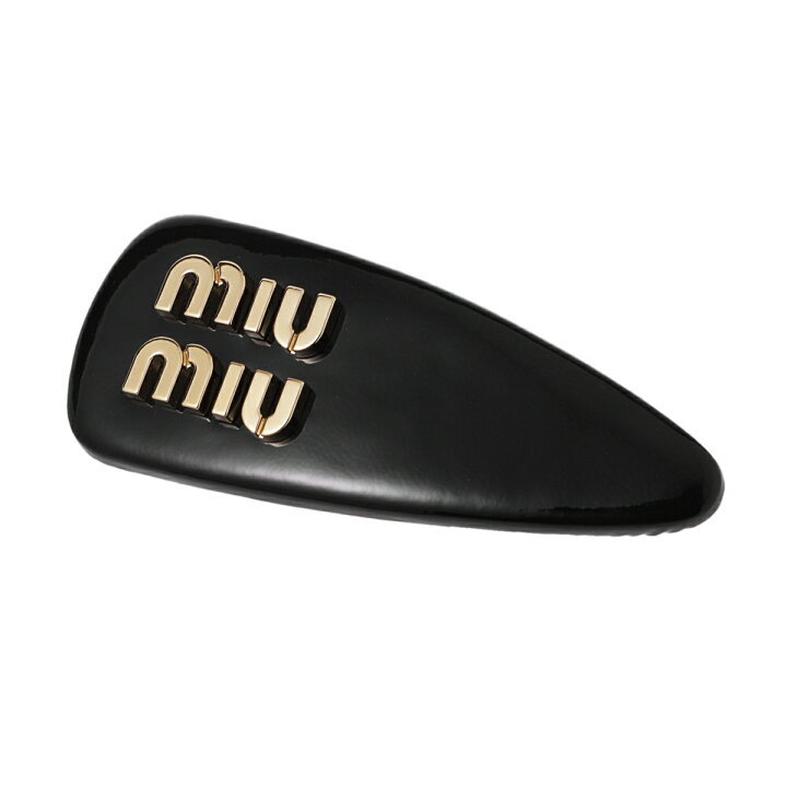 楽天市場】ミュウミュウ miu miu ヘアクリップ バレッタ ブラック 