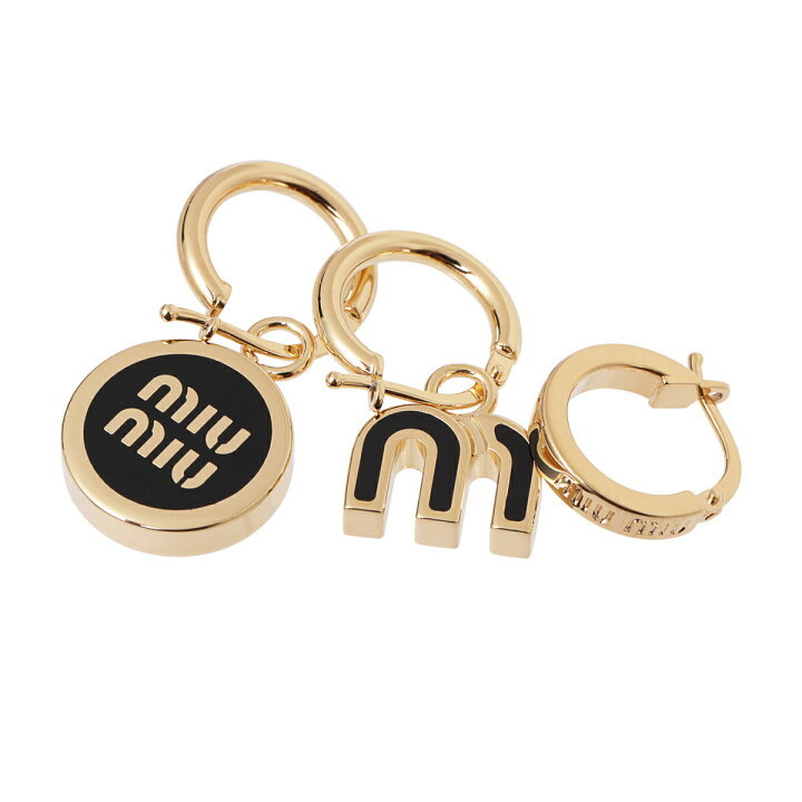 楽天市場】ミュウミュウ miu miu ピアス 3点セット ブラック 