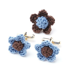 サンカルリーノ San Carlino カフスボタン&ブートニエールセット ブラウン メンズ fragalia cuf FRAGALIA フラガリア【返品送料無料】