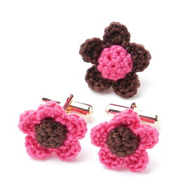 サンカルリーノ San Carlino カフスボタン&ブートニエールセット レッド メンズ ギフト プレゼント フォーマル おしゃれ パーティ 身だしなみ fragalia cuf FRAGALIA フラガリア【返品送料無料】