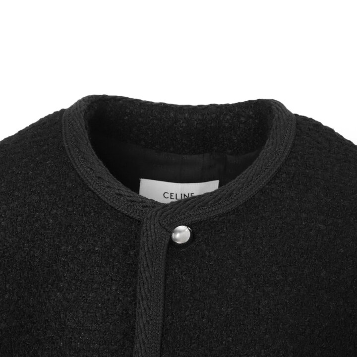 楽天市場】セリーヌ CELINE ツイードジャケット ブラック レディース  