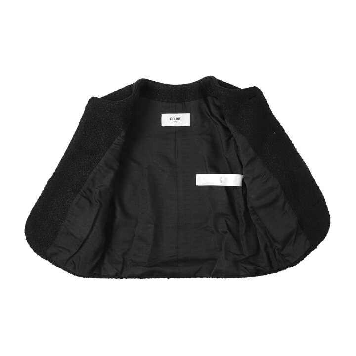 楽天市場】セリーヌ CELINE ツイードジャケット ブラック レディース 