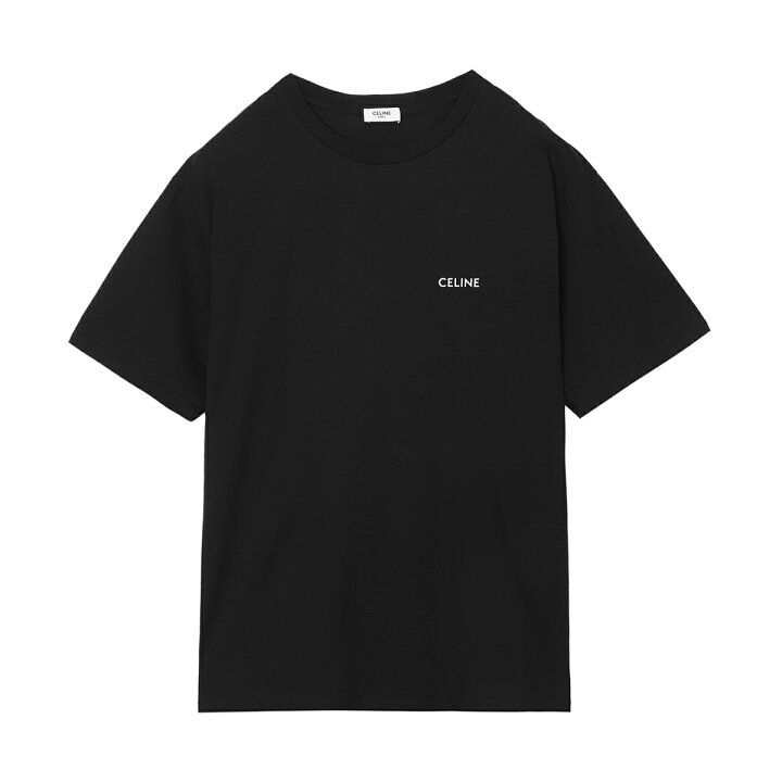 楽天市場】セリーヌ CELINE クルーネックTシャツ ブラック メンズ 