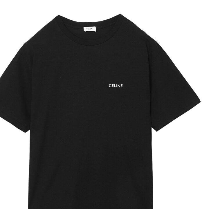 楽天市場】セリーヌ CELINE クルーネックTシャツ ブラック メンズ 