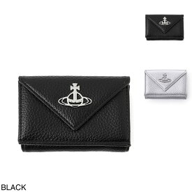 ヴィヴィアンウエストウッド Vivienne Westwood 3つ折り財布 小銭入れ付き レディース 5115002fw s000d n403 black ENVELOPE BILLFOLD WITH POCKET【返品送料無料】[2025AW]