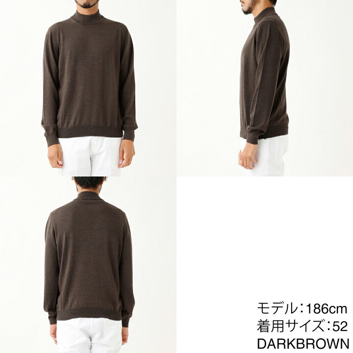楽天市場】グランサッソ Gran Sasso モックネック ニット メンズ  