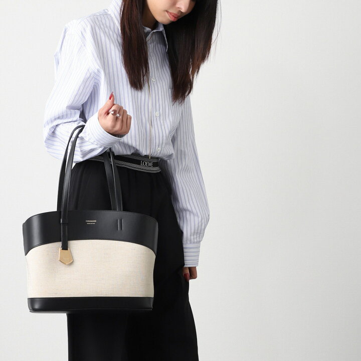 楽天市場】フェラガモ FERRAGAMO トートバッグ ブラック レディース 
