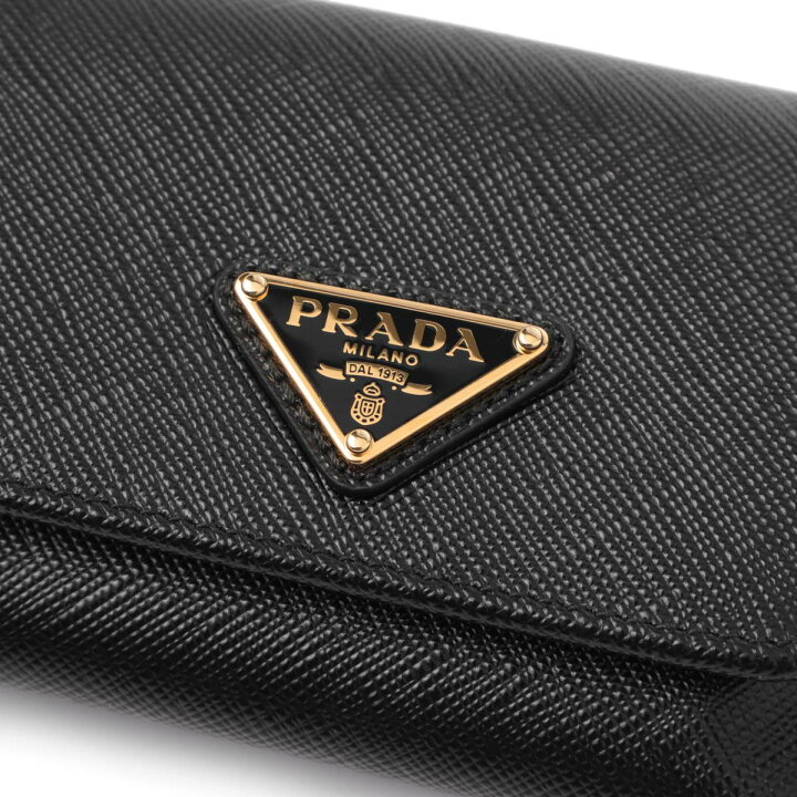 楽天市場】プラダ PRADA 3つ折り財布 小銭入れ付き ブラック  