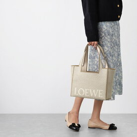 【アウトレット】ロエベ LOEWE トートバッグ 2WAY ショルダーバッグ ベージュ レディース alf1b61x11 2370 LOEWE FONT TOTE MEDIUM BAG【返品送料無料】