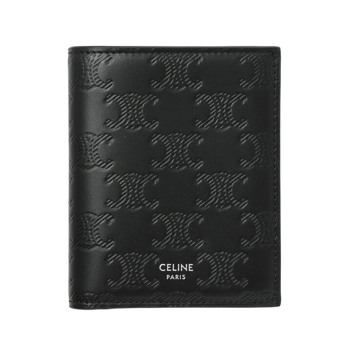 楽天市場】セリーヌ CELINE 2つ折り財布 小銭入れ付き ブラック メンズ  