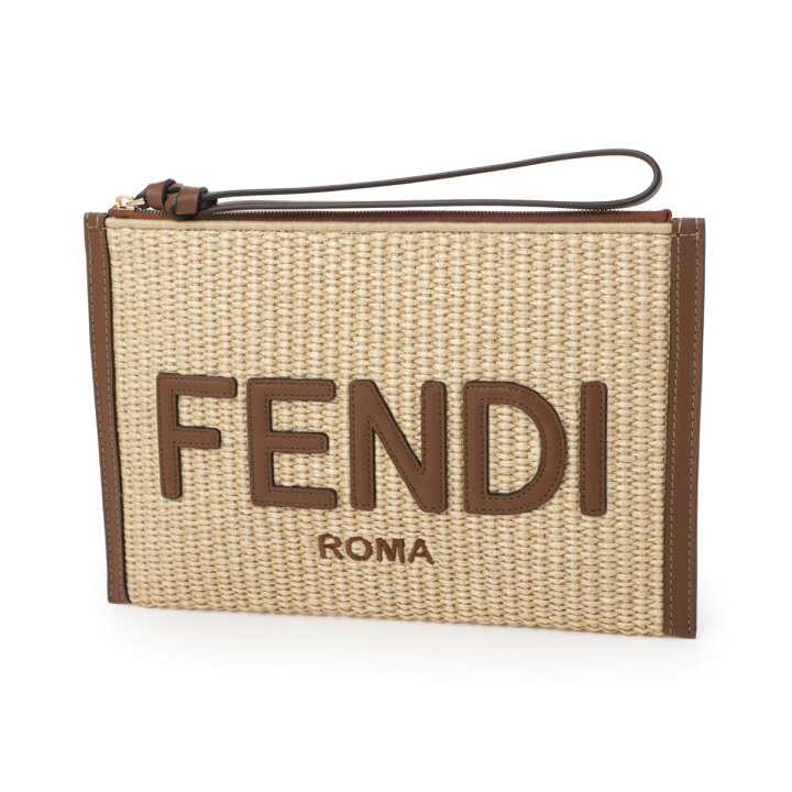 楽天市場】フェンディ FENDI クラッチバッグ ポーチ ベージュ 
