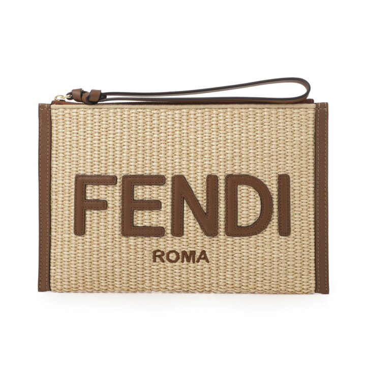 楽天市場】フェンディ FENDI クラッチバッグ ポーチ ベージュ 