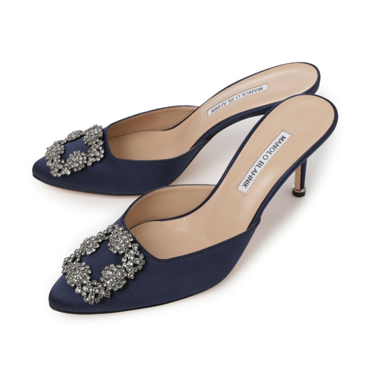 楽天市場】マノロ ブラニク MANOLO BLAHNIK ミュール ブルー  