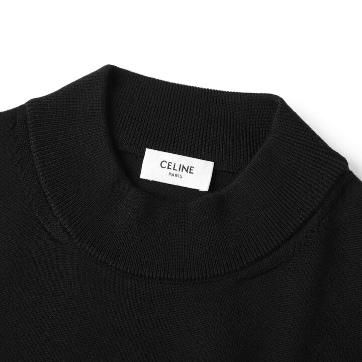 楽天市場】セリーヌ CELINE ハイネックニット ブラック メンズ ry001 