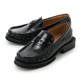 ガニー GANNI ローファー ブラック レディース 大きいサイズあり s2635 099 black Butterfly Logo Loafers【返品送料無料】