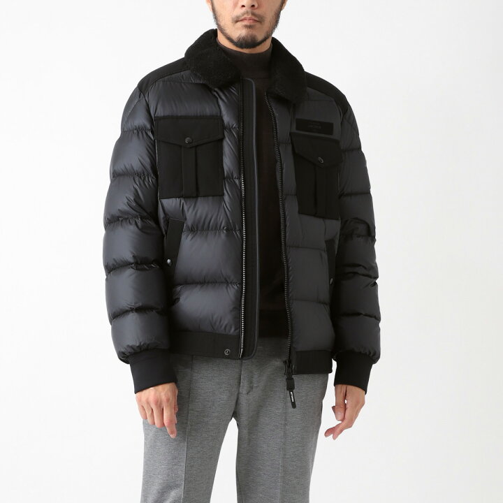 楽天市場】モンクレール MONCLER ダウンジャケット ブラック メンズ  