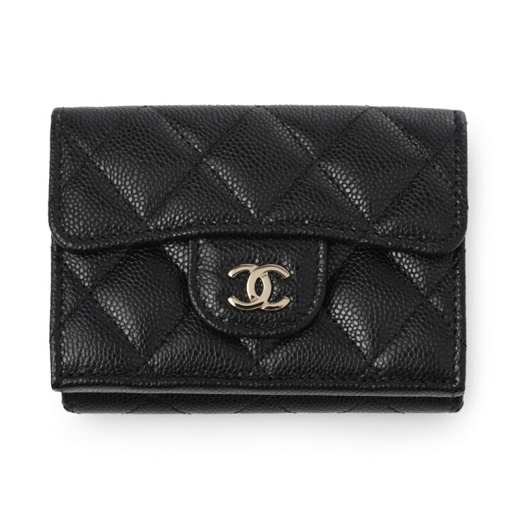 楽天市場】シャネル CHANEL 3つ折り財布 小銭入れ付き コンパクト 