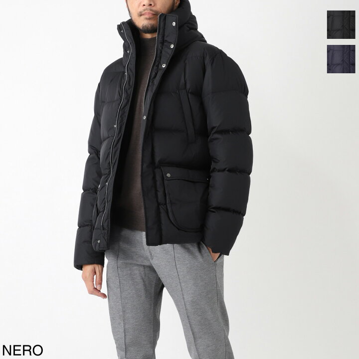 楽天市場】ヘルノ HERNO ダウンジャケット ブラック メンズ 大きい 