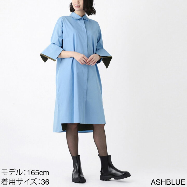 楽天市場】ロエベ LOEWE シャツドレス シャツワンピース ブルー  