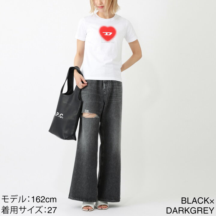 楽天市場】ディーゼル DIESEL ボタンフライジーンズ グレー レディース 