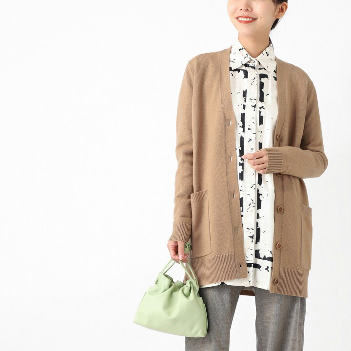 楽天市場】マックスマーラ Max Mara Vネック カーディガン ブラウン  