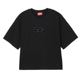 【12/10限定!当選確率1/2!MAX300%POINT BACK!※要エントリー】ディーゼル DIESEL クルーネックTシャツ ブラック レディース t buxt crop od a15096 0niax 9xx T-BUXT-CROP-OD A15096 0NIAX【返品送料無料】