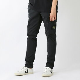 ストーンアイランド STONE ISLAND カーゴパンツ ブラック メンズ 8115303l1 a0129 303L1 STRETCH BROKEN TWILL ORGANIC COTTON OLD EFFECT【返品送料無料】