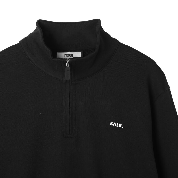 楽天市場】ボーラー BALR. ハーフジップ スウェット ブラック メンズ 