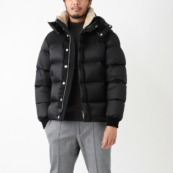 楽天市場】ムーレー MOORER ダウンジャケット ブラック メンズ 大きい  