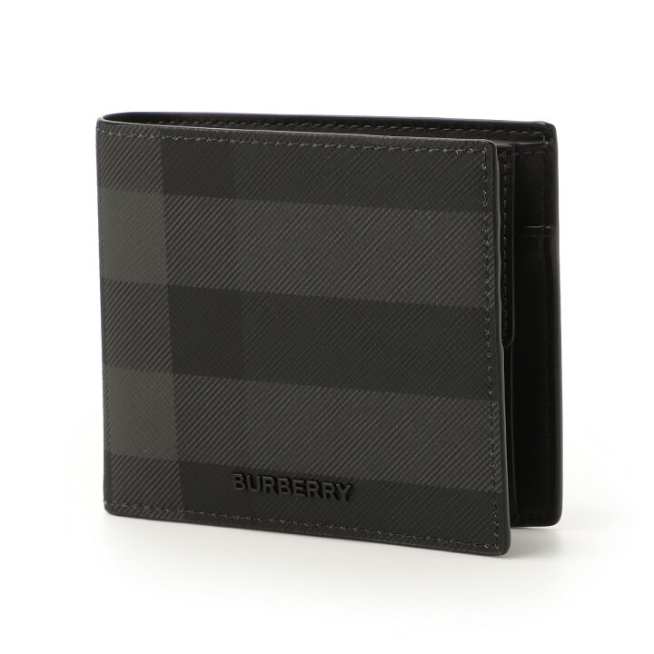 楽天市場】バーバリー BURBERRY 2つ折り財布 小銭入れ付き グレー 