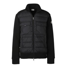モンクレール MONCLER ダウン切り替え ジップアップ ブルゾン ブラック メンズ 8g00033 89ahs 999【返品送料無料】
