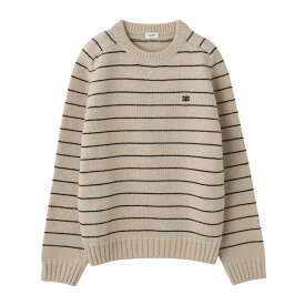 セリーヌ CELINE クルーネック ニット ベージュ メンズ 2ae4f 896t 01vk【返品送料無料】