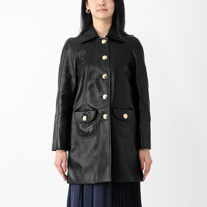 楽天市場】セリーヌ CELINE レザーコート クロディーヌカラーコート 