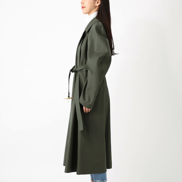 楽天市場】ロエベ LOEWE トレンチコート グリーン レディース 