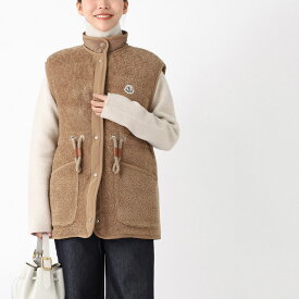 モンクレール MONCLER ダウンベスト ブラウン レディース bost 1a00089 89aof 26c BOST VEST【返品送料無料】